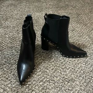 Black ankle booties by Charles by Charles David. New and never worn